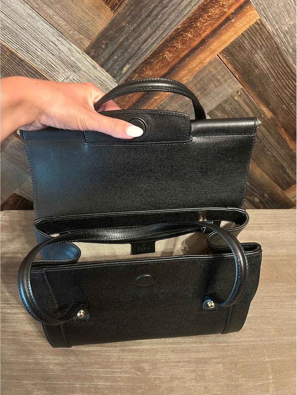 Gucci Bamboo Bullet Top Handle Bag